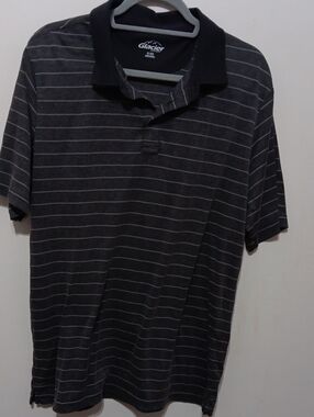 Glacier Men's Charcoal Stripe Polo